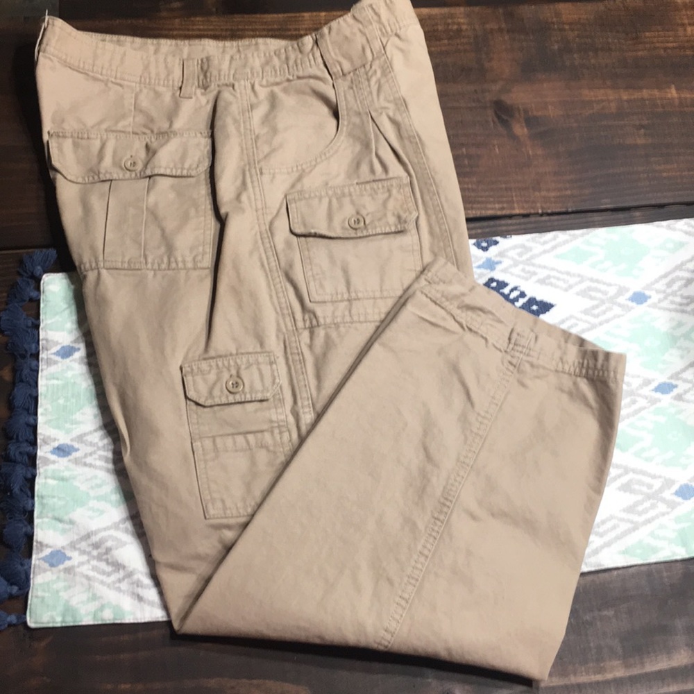 Khaki cargo pants by Magellan